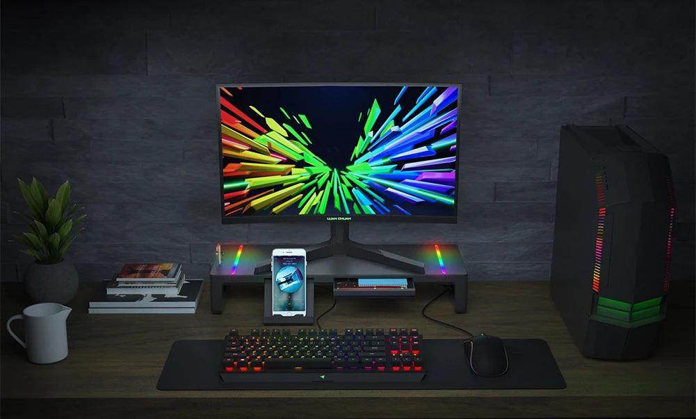 Multifunction RGB Computer Monitor Stand