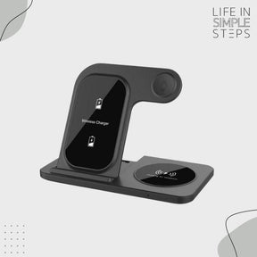 3in1 Foldable Wireless Charging Station for Apple Gadgets