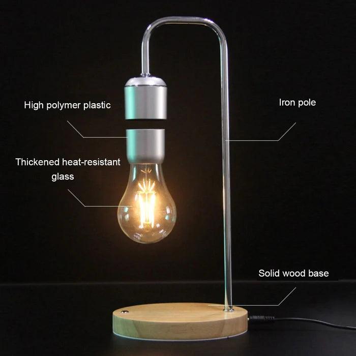 Magnetic Floating Light Bulb with Wireless Charger - Life in Simple Steps