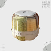 360° Rotating Large Grain Storage Dispenser