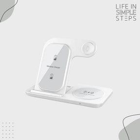 3in1 Foldable Wireless Charging Station for Apple Gadgets