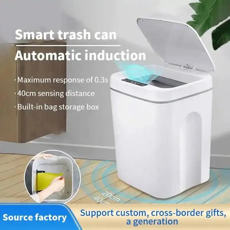 Electric Sensor Trash Can 16L