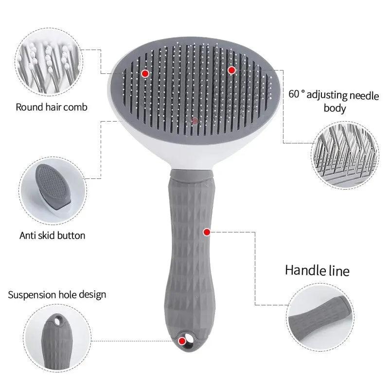 Pet Hair Remover Brush - Comb Self Cleaning