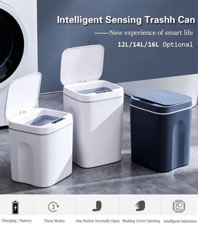 Electric Sensor Trash Can 16L