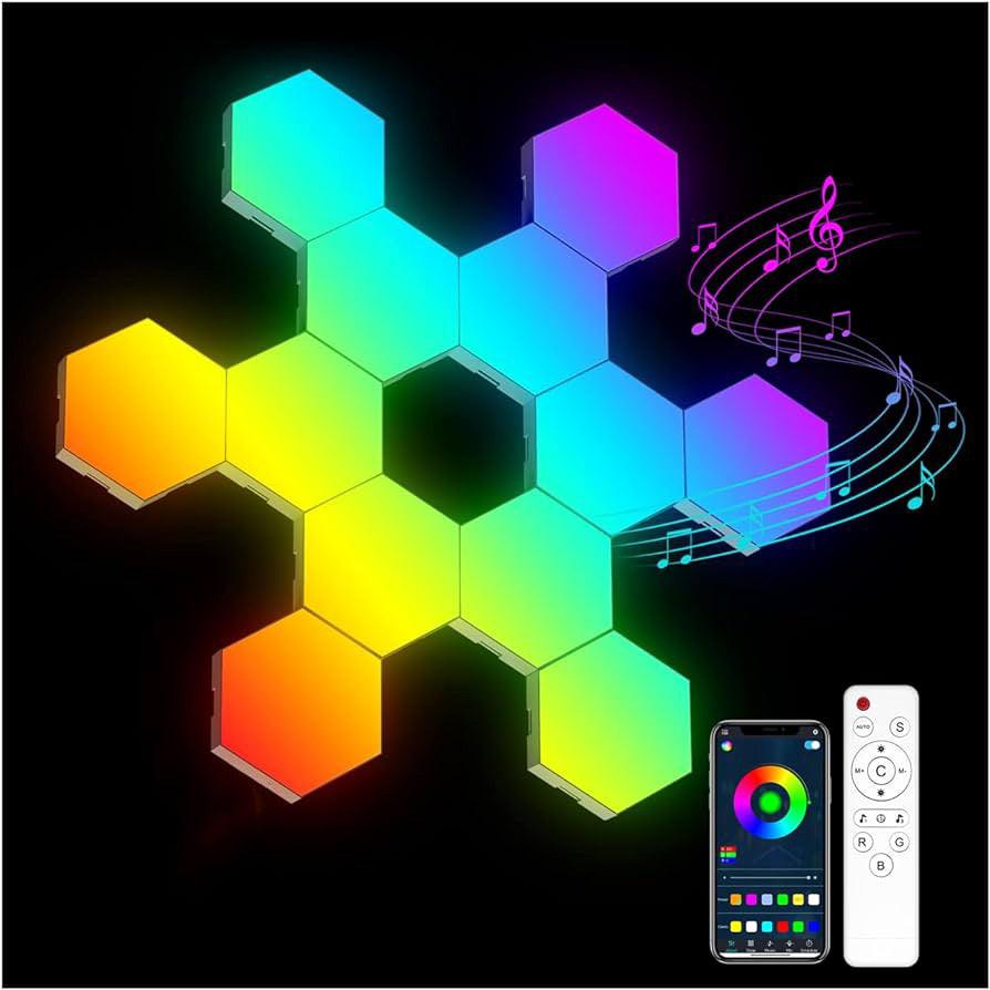 HexaGlow RGB LED Hexagon Wall Light - Life in Simple Steps