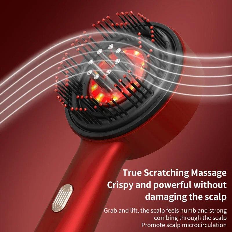 Hair Growth Scalp Massager with Red Light Therapy