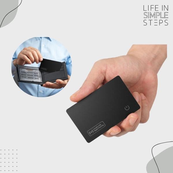 GPS Tracking Wallet Tag with Wireless Charging