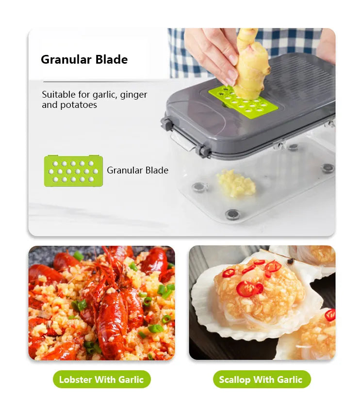 22in1 Multifunctional Box Vegetable Slicer and Cutter