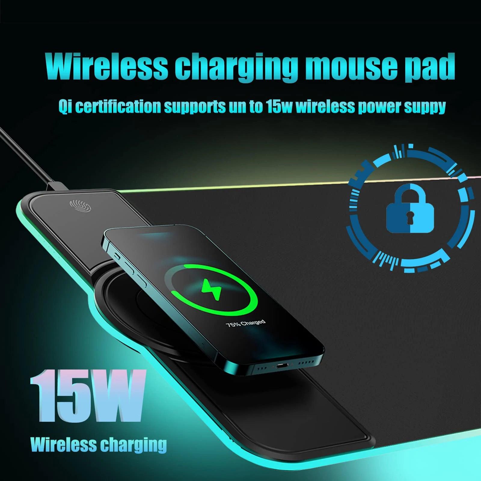 RGB Gaming Mouse Pad with Fast Wireless Charging - Life in Simple Steps