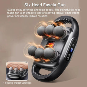 6-Head Pro - High-Frequency Muscle Massager Gun