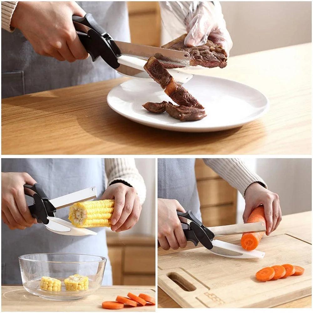 2in1 Kitchen Separable Scissor and Knife - Life in Simple Steps