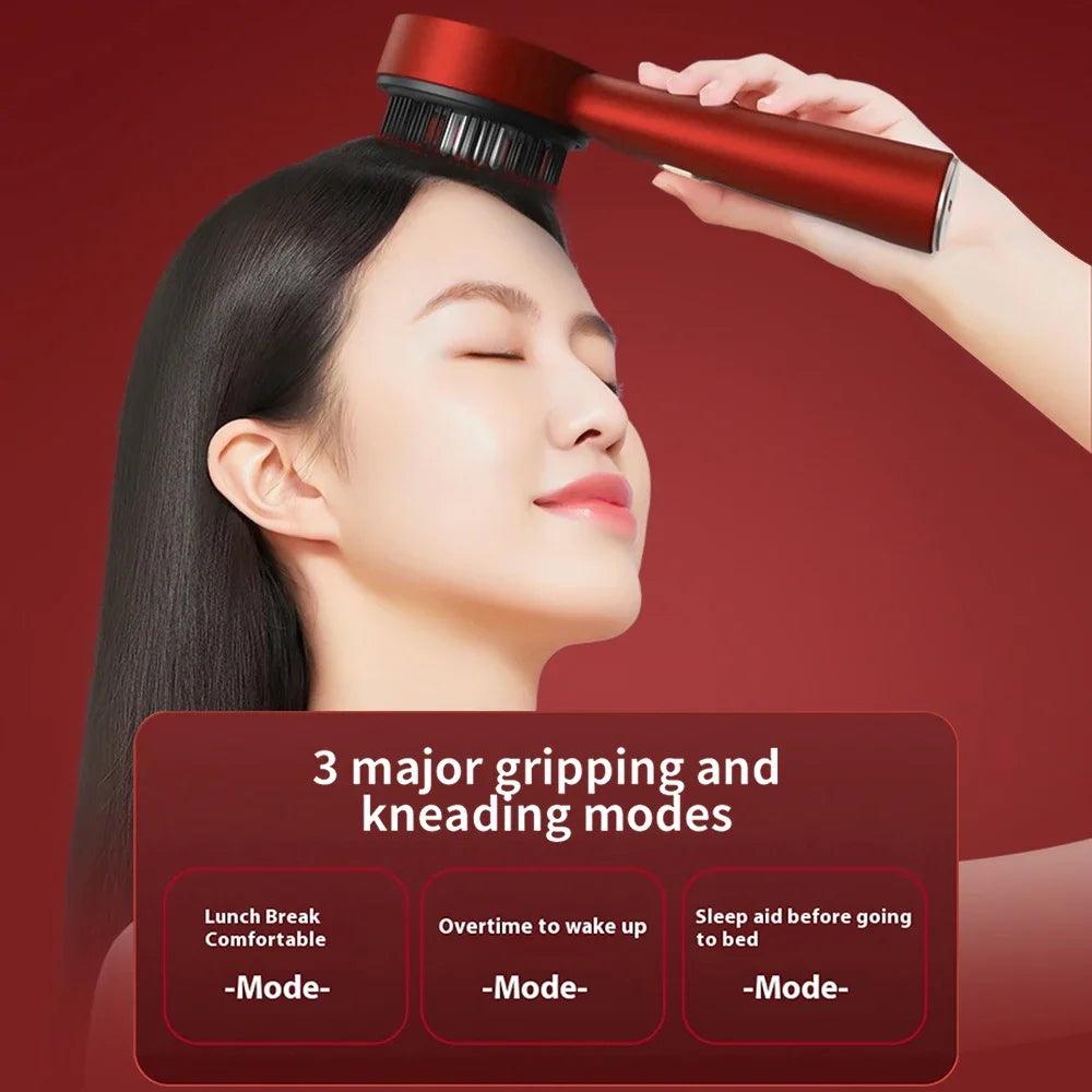 Hair Growth Scalp Massager with Red Light Therapy