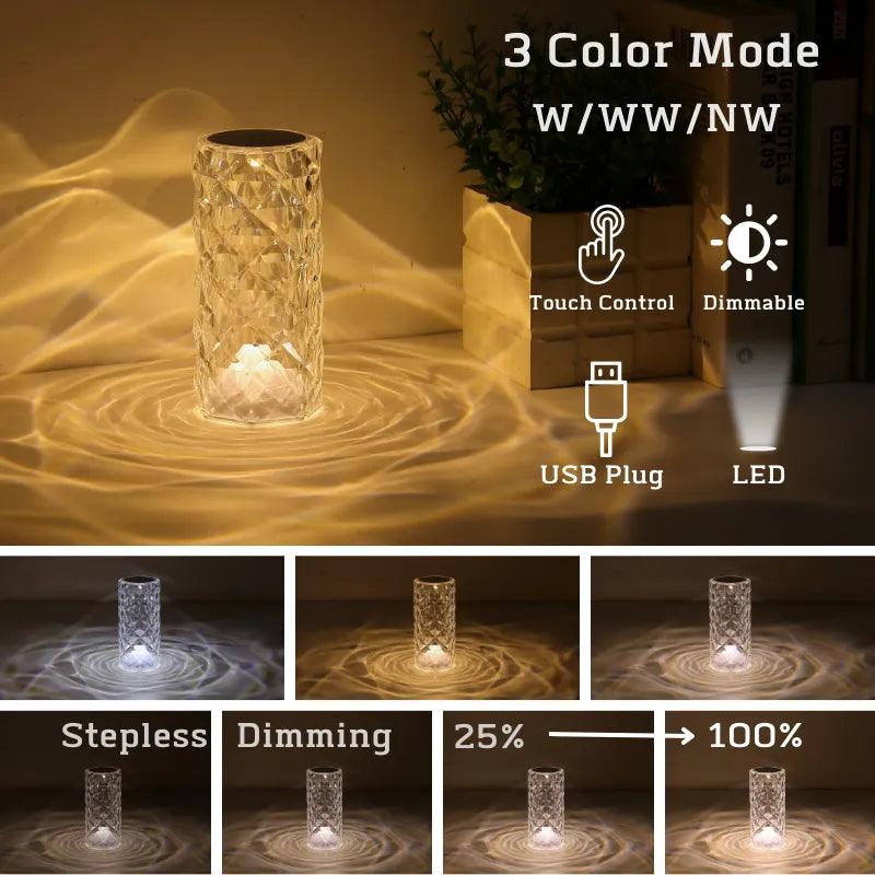 Crystal LED Table Lamp - Life in Simple Steps