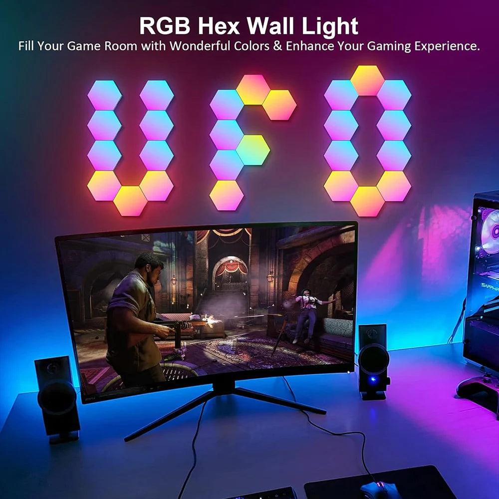 HexaGlow RGB LED Hexagon Wall Light