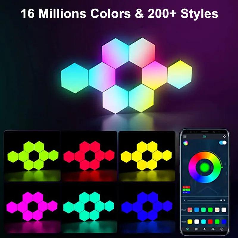 HexaGlow RGB LED Hexagon Wall Light