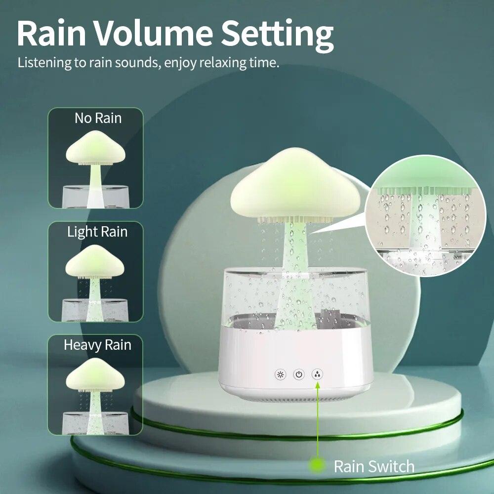 Mushroom Dream : Humidifier & Essential Oil Diffuser with Rainbow Light - Life in Simple Steps