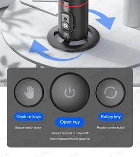 360° Rotating Follow-Up Gimbal Stabilizer with Tracking and Remote