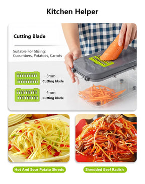 22in1 Multifunctional Box Vegetable Slicer and Cutter