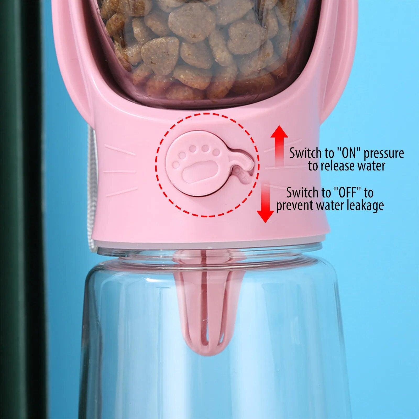 Portable Water Bottle & Food Container for Pets - Life in Simple Steps