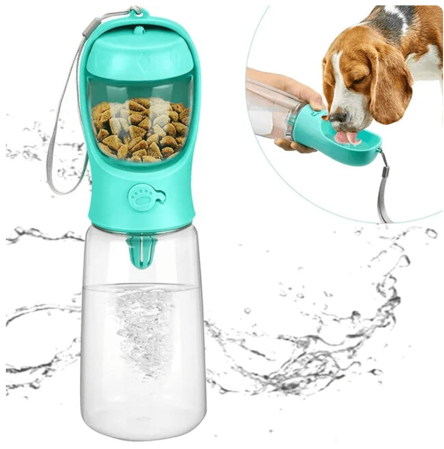 Portable Water Bottle & Food Container for Pets - Life in Simple Steps