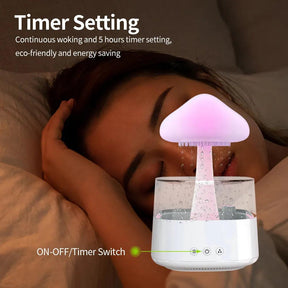 Mushroom Dream : Humidifier & Essential Oil Diffuser with Rainbow Light - Life in Simple Steps