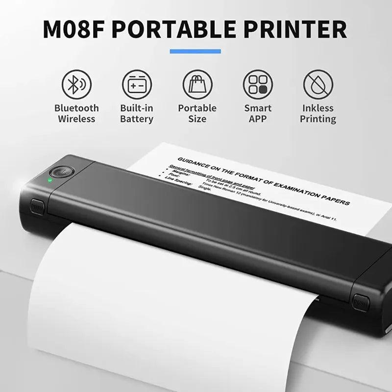 Portable A4Paper Thermal Printer - Wireless Bluetooth - Life in Simple Steps