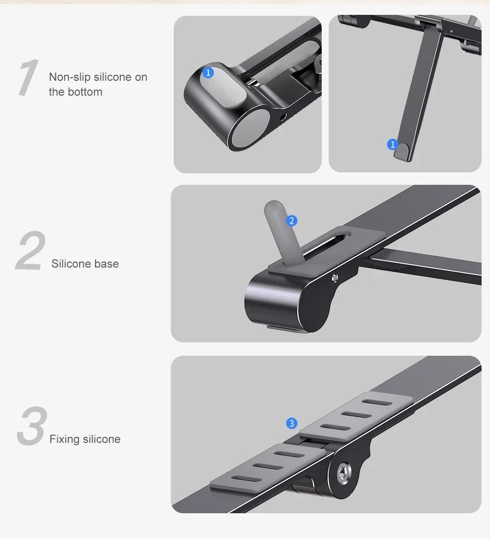 Multifunctional 3in1 Adjustable Stand for Laptop,Tablet and Phone - Life in Simple Steps