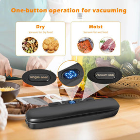 HomePack Vacuum Sealer - Efficient Food Saver with 10Bags - Life in Simple Steps