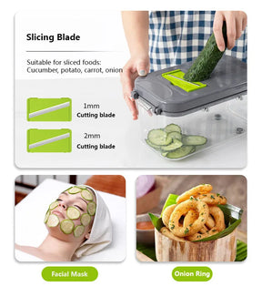 22in1 Multifunctional Box Vegetable Slicer and Cutter