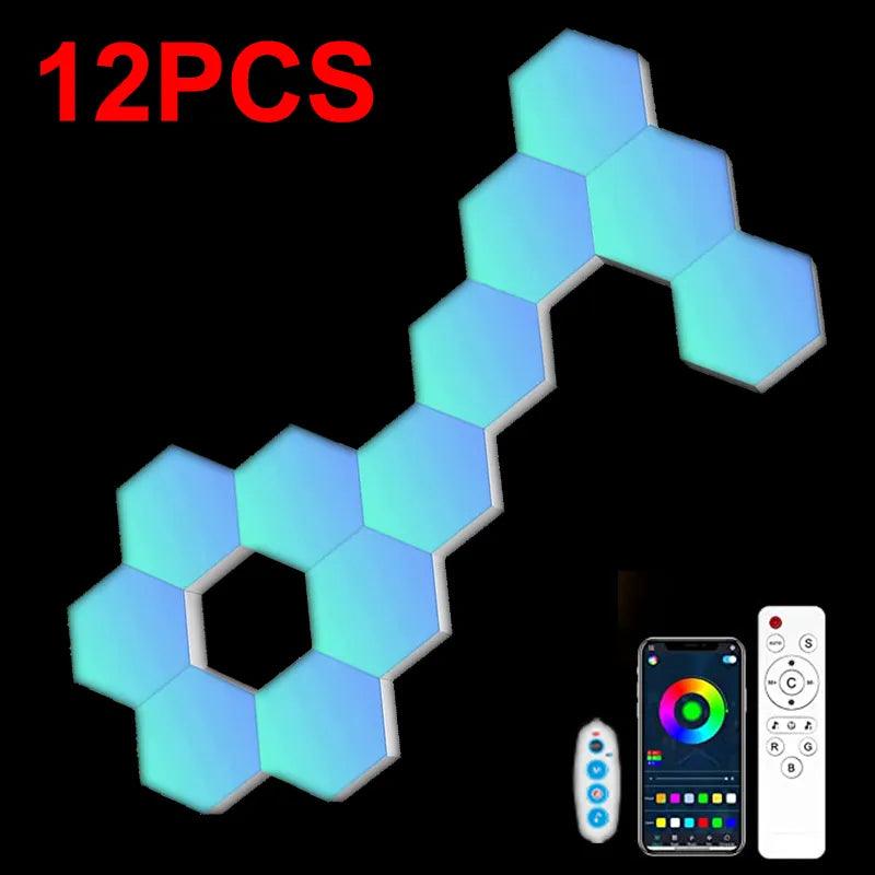 HexaGlow RGB LED Hexagon Wall Light - Life in Simple Steps