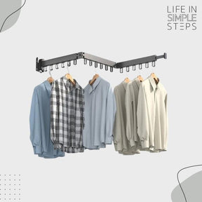 Wall-Mounted Foldable Clothes Drying Rack