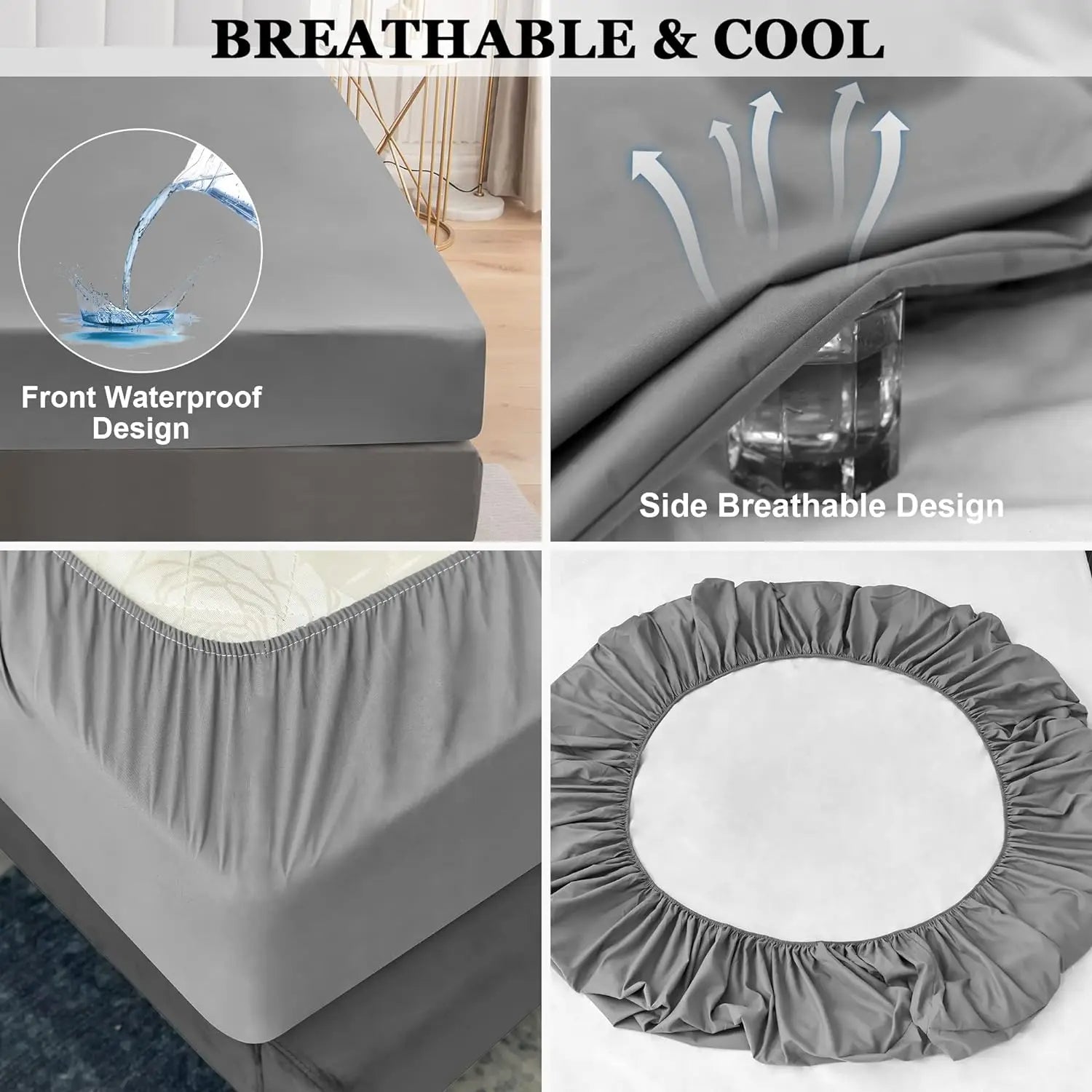 DreamShield - 100% Waterproof Anti-Slip Mattress Protector