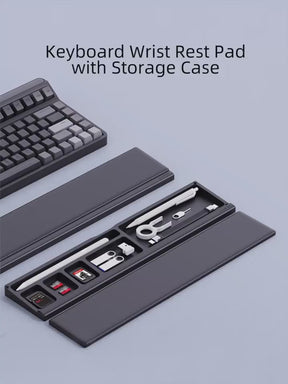 Keyboard Wrist Rest Pad with Storage Box